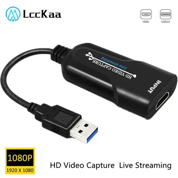 LccKaa HD 1080P HDMI, USB 3.0 Video Capture Card Game Snemanje Polje za Računalnik Youtube OBS Itd. Živo Oddajanje