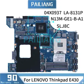 Za LENOVO Thinkpad E430 Prenosni računalnik z Matično ploščo LA-8131P 04X0937 SLJ8C N13M-GE1-B-A1 DDR3 za Prenosnik Mainboard