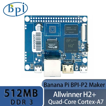 Banana Pi BPI-P2 Maker H2+ Quad-core Cortex-A7 Mali400MP2 512M DDR3 S TF kartica Podpora PoE Android Linux En potovalni Računalnik