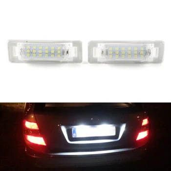 2PCS Avto LED Tablice Svetlobe Licence Lučka Za Mercedes Benz W210 4D Limuzina /W202 4D Limuzina Facelift 1