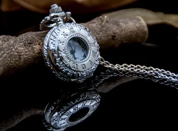 Nov slog antique silver Rimskimi številkami žepne ure neckalce najboljše darilo 10pcs/veliko brezplačna dostava 1