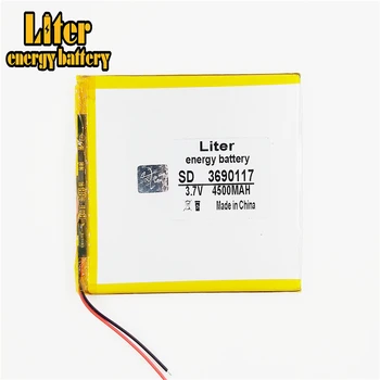ultra-tanek hih-kapaciteta litij-ionsko polimer baterijo 3,7 V 3690117 4500mah tablet W28