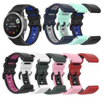 Za Garmin Enduro Watch Band 26 mm Watchband Za Garmin TACTIX DELTA Dveh barvnih Silikonski Športne Hitro Sprostitev Easyfit Pašček za Zapestje