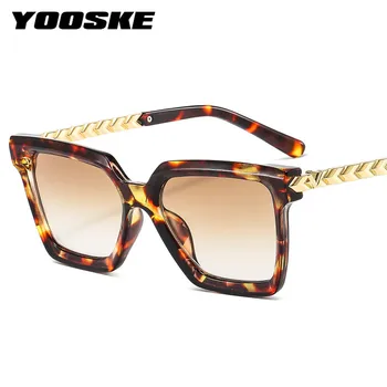 YOOSKE Moda Kovinska sončna Očala Ženske blagovne Znamke Načrt sončne Očala za Moške Kvadratnih Očala Letnik Zlitine Eyewears Black Eyeglass