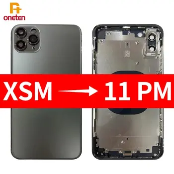 1pcs Za DIY XSM, da 11ProMax Zadaj Stanovanj Zbora Za iPhone XSM Kot 11ProMax Zamenjate Hrbtni Pokrovček Baterije Ohišje