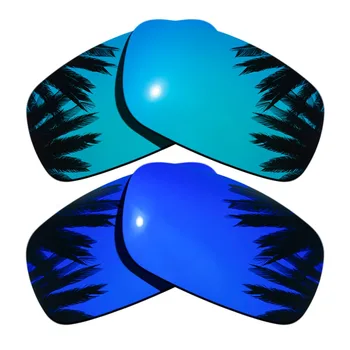 (Ice Blue Zrcali+Vijolično Zrcali Prevleke) 2-Para Polarizirana Zamenjava Leč za ročične gredi 100% UVA & UVB Zaščita 3