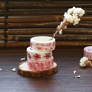 1,5 cm 5m 1 kos roza Češnje cvetovi sakura 8 slog izberite washi tape Lepilni DIY Album Nalepke, Etikete, Maskiranje doma dekor