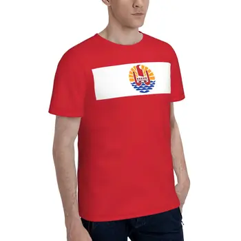 Promo Baseball Zastavo francoska Polinezija T-shirt Srčkan Sarkastičen Zastave regije Francije Tees Vrhovi Evropske Velikost