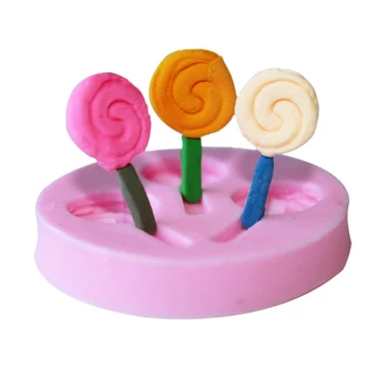 Lollipop Oblike 3D Silikonski Torto Plesni Risanka Figre/torto Orodja Milo Plesni Fondat Sladkorja Obrti Torto Dekoracijo Orodja Torto Orodja