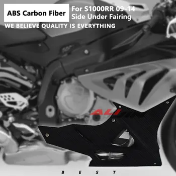 ABS Ogljikovih Vlaken Konča Motocikel Oklep Plošča Prekrivala motorno kolo, MANJŠI STRANSKI OKLEP TREBUH PONEV Za BMW S1000RR 2009-2014