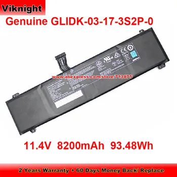 Resnično GLIDK-03-17-3S2P-0 Baterije za Getac BATRGLIDK3-6102 3ICP6/62-69-2 Laptop 11.4 V 8200mAh 93.48 Wh 1