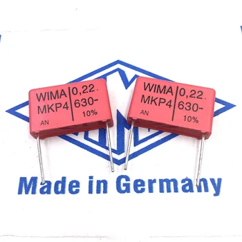10PCS/30PCS Nemčiji kondenzator WIMA MKP4 630V 0.22 UF 630V224 220NF igrišču za 22,5 mm