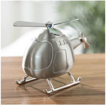 Evropski stil kovinski helikopter hranilnik prašiček bančen darila za otroke umetnosti in obrti igrače