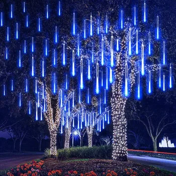 Božič LED Meteor Tuš Garland Dekoracijo Luči za Počitnice Trak Svetlobe na Prostem Nepremočljiva Pravljice Luči Doma Teras Drevo